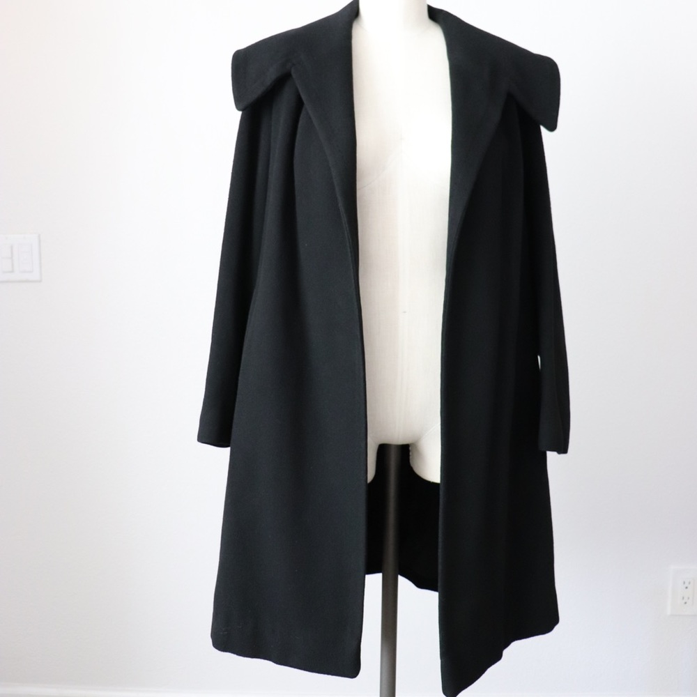 Gothic felt trench coat